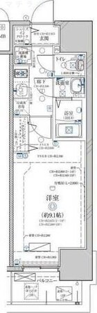 浅間町駅 徒歩8分 13階の物件間取画像